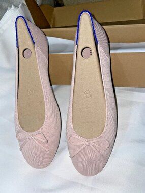 Rothy's Light Pink Ballet Flat Women's Shoes sz 9.5 NEW WITH BOX